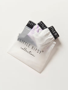 Girls Boxer Brief 3-Pack - Brush Stroke Mix