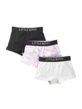 Load image into Gallery viewer, Girls Boxer Brief 3-Pack - Brush Stroke Mix
