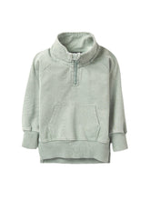 Load image into Gallery viewer, Quarter Zip Pullover - Basil Wash