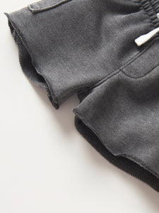 Raw Edge Cargo Short - Charcoal Wash
