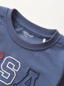 USA Tee - Navy