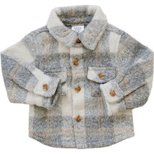 Load image into Gallery viewer, Grey Plaid Shacket