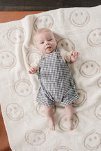 Load image into Gallery viewer, Gingham Short Linen Overalls