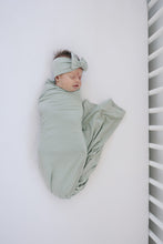 Load image into Gallery viewer, Sage Bamboo Stretch Swaddle