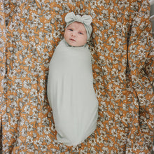Load image into Gallery viewer, Sage Bamboo Stretch Swaddle