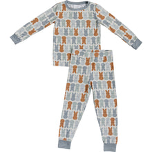 Load image into Gallery viewer, Dusty Blue Bunny Bamboo Two-piece Cozy Set
