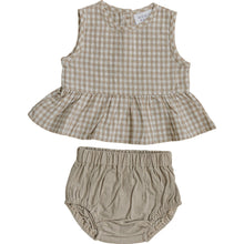 Load image into Gallery viewer, Gingham Peplum Set