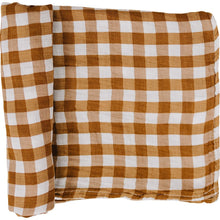 Load image into Gallery viewer, Gingham Muslin Swaddle Blanket