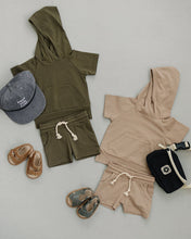 Load image into Gallery viewer, Sand Hooded Tee and Pocket Short Set