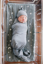 Load image into Gallery viewer, Dusty Blue Bamboo Newborn Knot Hat