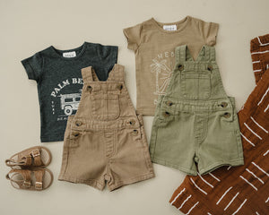 Army Green Canvas Overalls