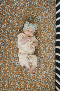 Magnolia Crib Sheet