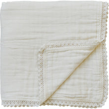 Load image into Gallery viewer, Cream Lace Muslin Quilt
