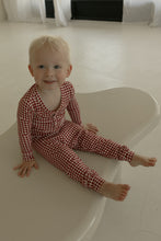 Load image into Gallery viewer, Bamboo Two Piece Pajamas | Red Gingham