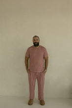 Load image into Gallery viewer, Men&#39;s Short Sleeve Bamboo Pajamas | Red Gingham
