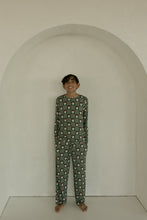 Load image into Gallery viewer, Pre-Teen Straight Leg Bamboo Pajamas | Santa Checkerboard