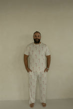Load image into Gallery viewer, Men&#39;s Short Sleeve Bamboo Pajamas | Candy Cane