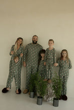 Load image into Gallery viewer, Pre-Teen Flare Bamboo Pajamas | Santa Checkerboard