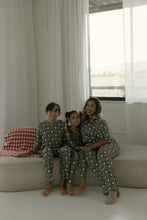 Load image into Gallery viewer, Pre-Teen Straight Leg Bamboo Pajamas | Santa Checkerboard