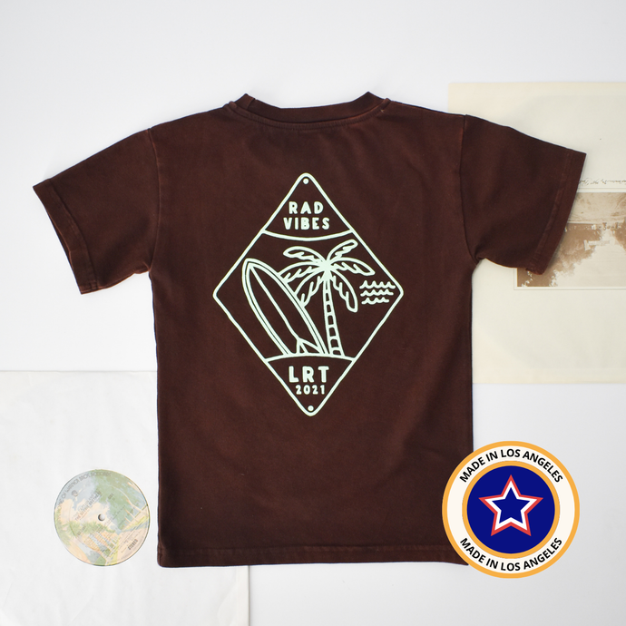 COCOA BEACH TEE - DARK BROWN