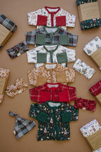 Load image into Gallery viewer, Red Plaid Bamboo Zipper