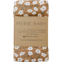 Load image into Gallery viewer, Mustard Floral Bamboo Stretch Swaddle