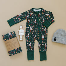 Load image into Gallery viewer, Green Nutcracker Bamboo Zipper