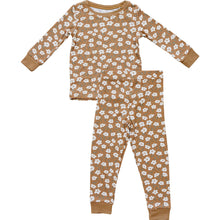 Load image into Gallery viewer, Mustard Floral Ribbed Bamboo Cozy Set