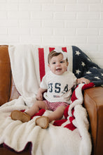 Load image into Gallery viewer, American Flag Plush Blanket