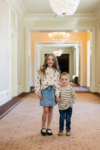 Load image into Gallery viewer, Stripe Button Knit Sweater