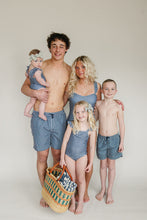 Load image into Gallery viewer, Navy Gingham One-Piece