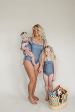 Load image into Gallery viewer, Navy Gingham One-Piece