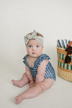 Load image into Gallery viewer, Navy Gingham One-Piece