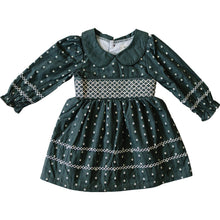 Load image into Gallery viewer, Tulip Smocked Peter Pan Collar Dress