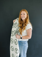 Load image into Gallery viewer, Peace Plush Blanket