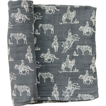 Load image into Gallery viewer, Wild West Muslin Swaddle Blanket