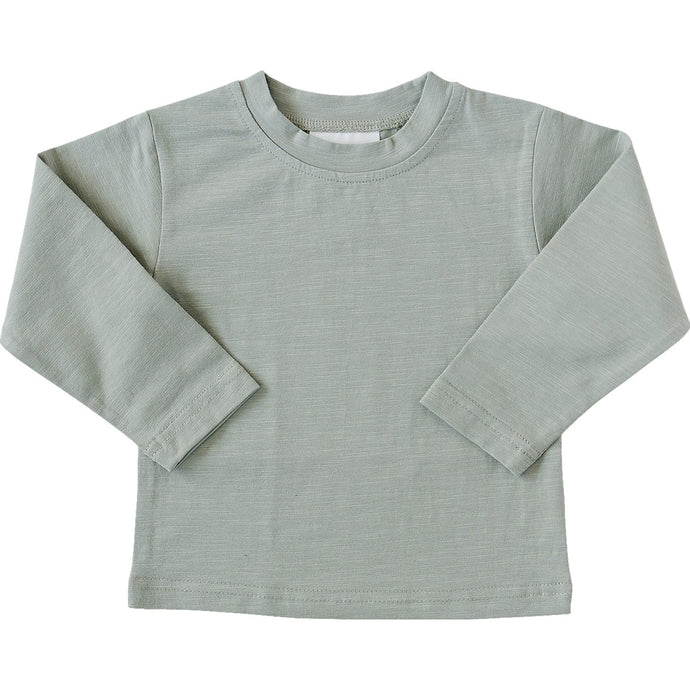 Sage Long Sleeve Cotton Tee