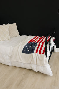 American Flag Plush Blanket