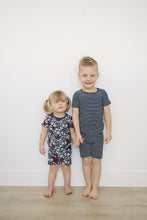Load image into Gallery viewer, Americana Floral Ribbed Bamboo Cozy Short Set