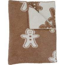 Load image into Gallery viewer, Gingerbread Plush Blanket