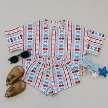 Load image into Gallery viewer, Shorts Set | Cherries &amp; Stripes