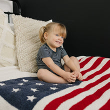 Load image into Gallery viewer, American Flag Plush Blanket