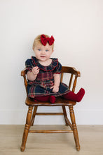 Load image into Gallery viewer, Christmas Plaid Smocked Dress