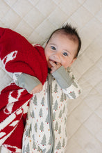 Load image into Gallery viewer, Christmas Trees Bamboo Zipper