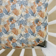 Load image into Gallery viewer, Paradise Palms Muslin Crib Sheet
