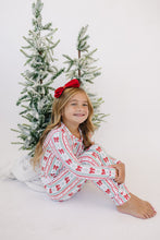 Load image into Gallery viewer, Bamboo Two Piece Set | Retro Candy Cane
