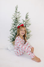 Load image into Gallery viewer, Bamboo Two Piece Set | Retro Candy Cane