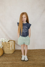 Load image into Gallery viewer, Born to Bloom Ruffle Tee