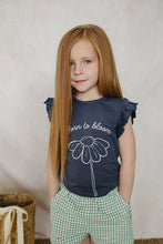 Load image into Gallery viewer, Born to Bloom Ruffle Tee