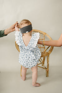 Blue Blossom Bubble Romper